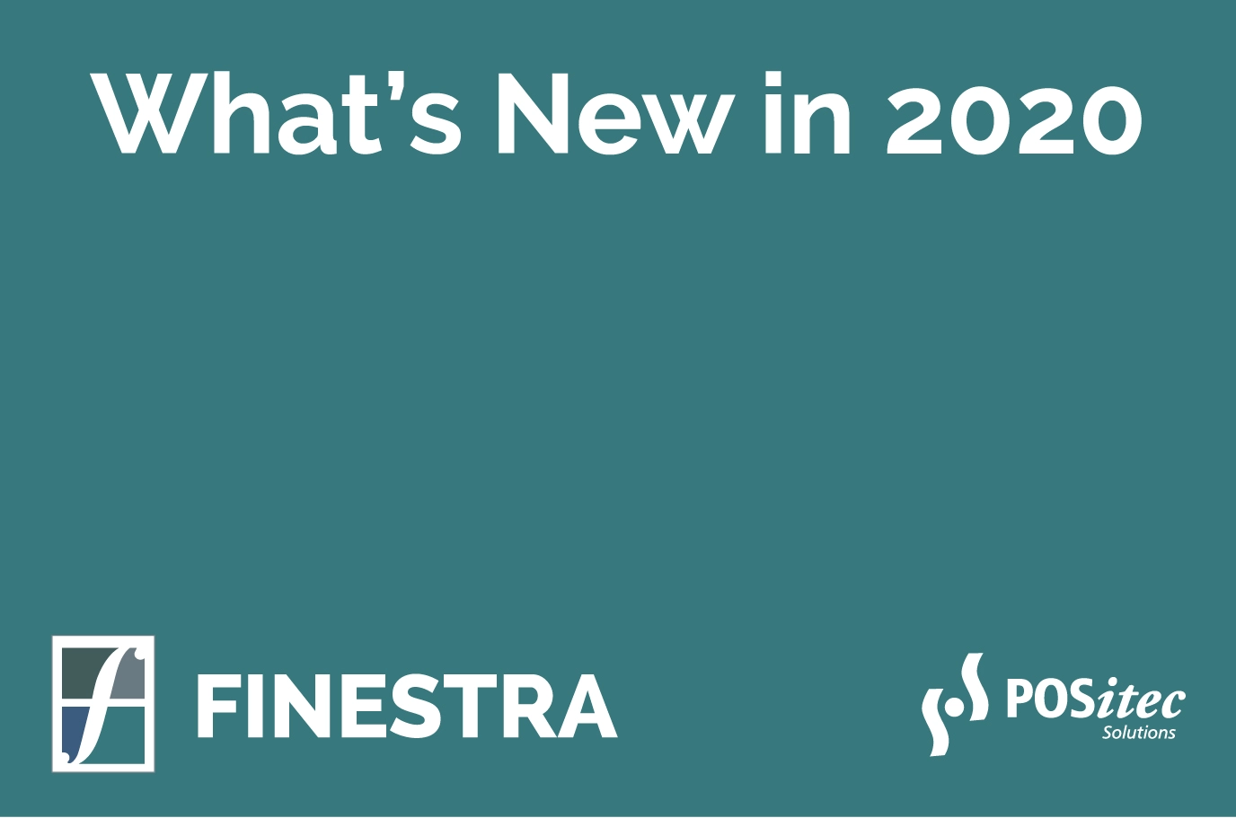What’s New at POSitec This Fall: 2020 Finestra POS Updates | POSitec Solutions