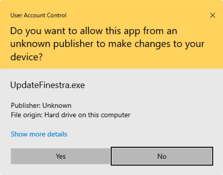 Update Finestra HC Program